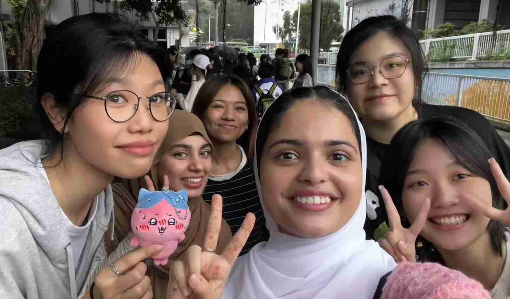 Meeting new friends from diverse backgrounds