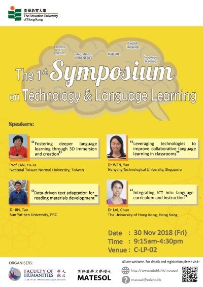 The 1st Symposium on Technology & Language Learning