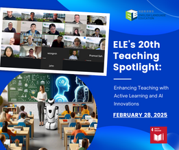 LE's 20th Teaching Spotlight: Enhancing Teaching with Active Learning and AI Innovations 缩图