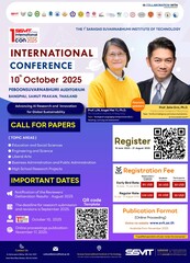 1st International Conference 2025 at Sarasas Suvarnabhumi Institute of Technology