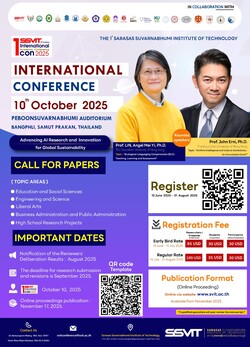 1st International Conference 2025 at Sarasas Suvarnabhumi Institute of Technology
