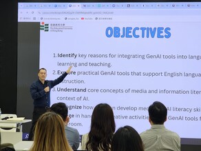 Dr. Lucas Kohnke delivered three invited talks sharing his latest research and practical implications 縮圖