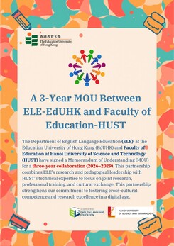 A 3-Year MOU Between ELE-EdUHK and Faculty of Education-HUST