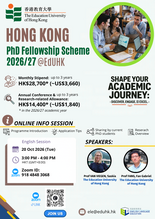 Hong Kong PhD Fellowship Scheme 2026/27  thumbnail