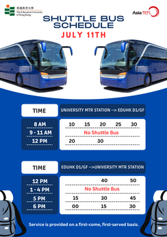 🚌 Free Shuttle Bus Service for AsiaTEFL 2025!