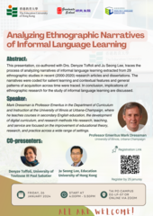 Analyzing Ethnographic Narratives of Informal Language Learning