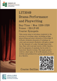 LCS Course (sem 2): LIT3046 Creative Writing