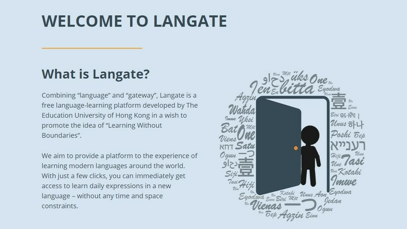 Langate: A website for learning global languages