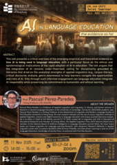[Seminar] AI in Language Education: the Evidence So Far