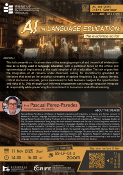 [Seminar] AI in Language Education: the Evidence So Far