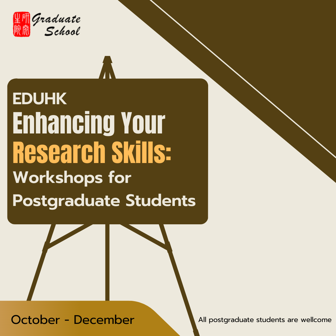 Enhancing Your Research Skills: Workshops for Postgraduate Students