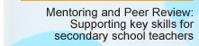 Mentoring and Peer Review: Supporting key skills for secondary school teachers