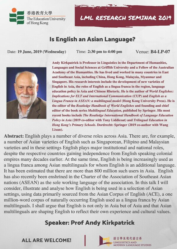 Is English an Asian Language?