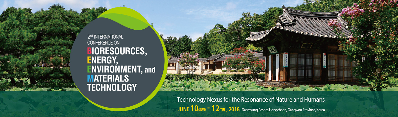 2nd International Conference on Bioresources, Energy, Environment, and Materials Technology