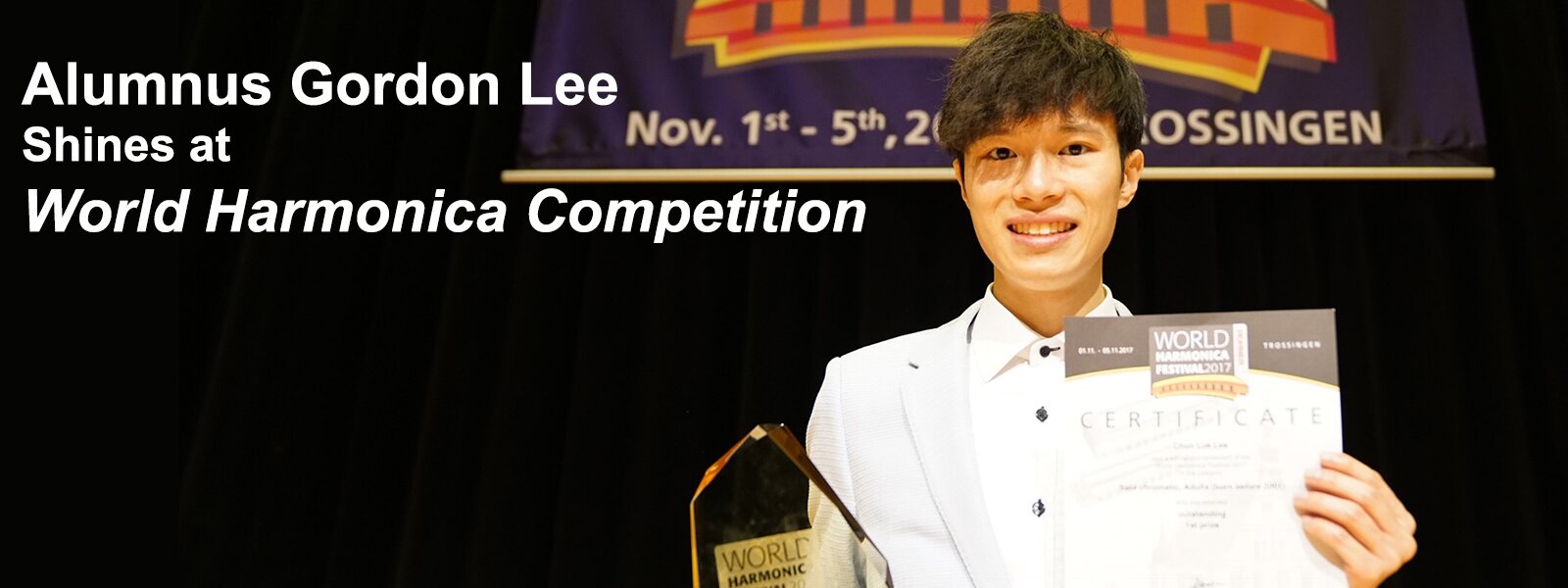 Alumnus Gordon Lee Shines at World Harmonica Competition