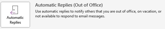 Icon of the Automatic Replies (Out of Office)