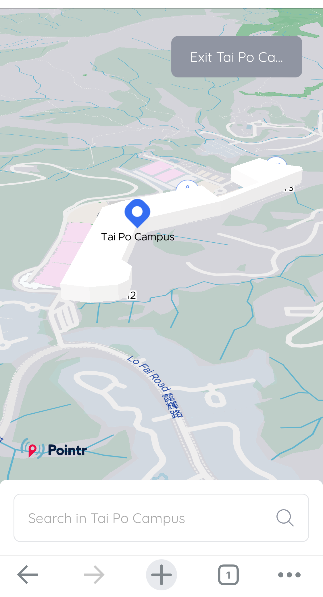 Campus Navigation on mobile 1