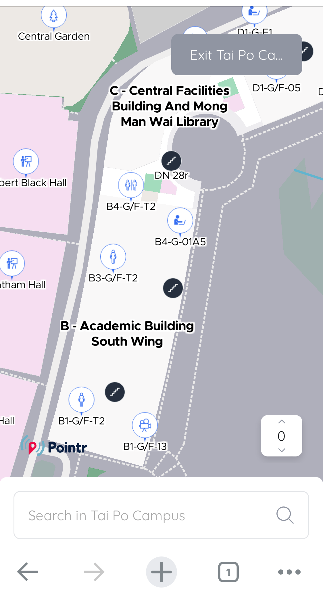 Campus Navigation on mobile 2