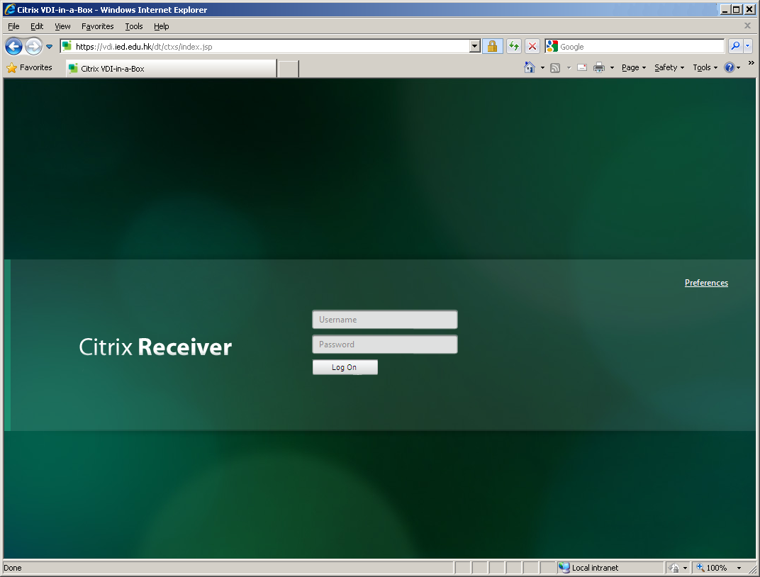 citrix receiver login servicelink