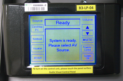 The image of Classroom Audio-Visual Control Panel