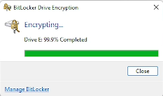 BitLocker setup