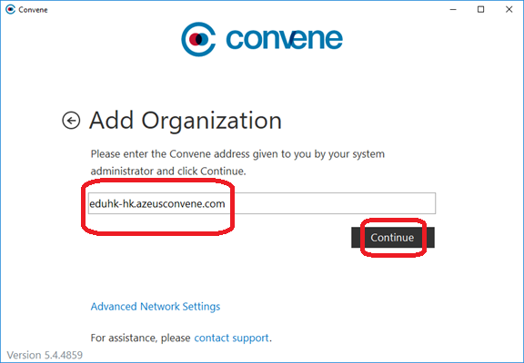 Azeus Convene organization setup