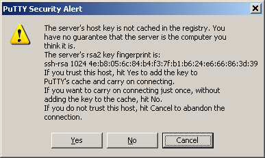 The image illustrate how to make secure connection to a Unix base computer