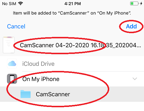 Open the CamScanner app