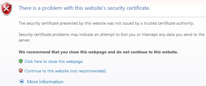 The image illustrate how to trust the certificate for this website