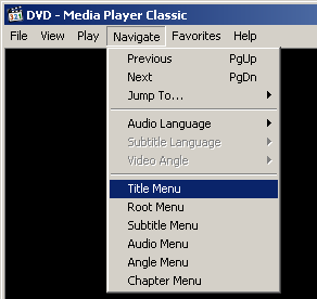 The image illustrate how to play Video DVD using Media Player Classic