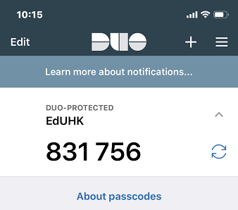 List of Duo authentication types