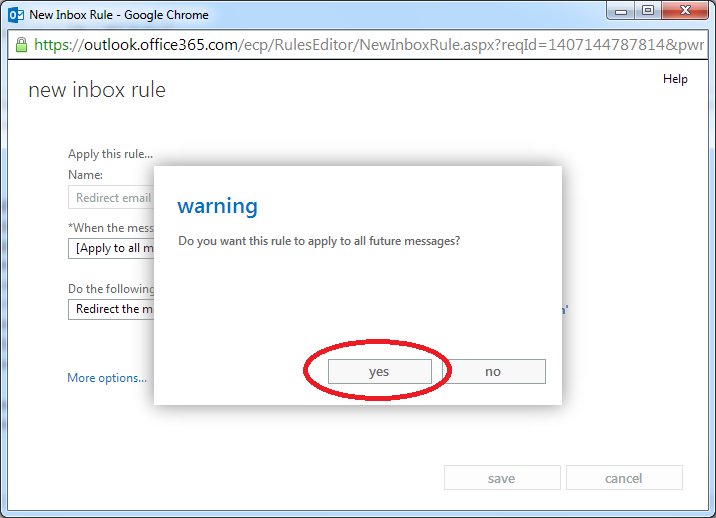The image illustrate how to clear the warning message