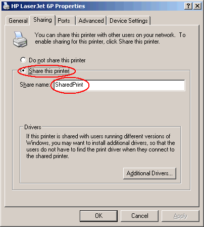 Zonder hoofd residu monteren FAQ: How to do printer sharing on Windows XP? | OCIO