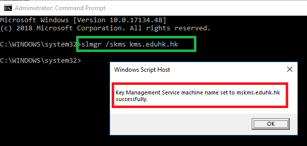 Faq Manually Activate Ms Windows With Kms License Server Ocio