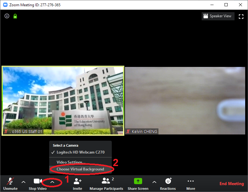 FAQ: How to enable Virtual Background for the Zoom meeting? | OCIO