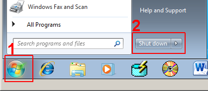 Shut Down procedure Shut Down procedure
