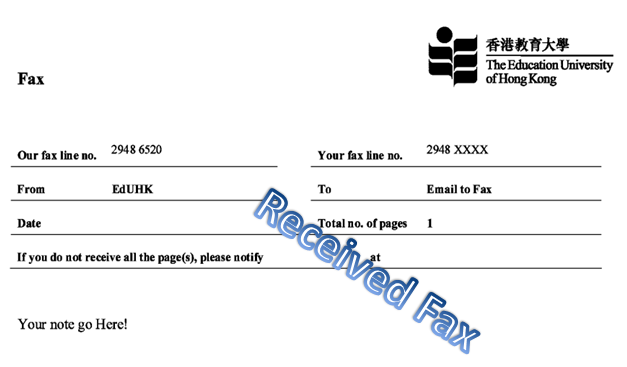 fax template pages
