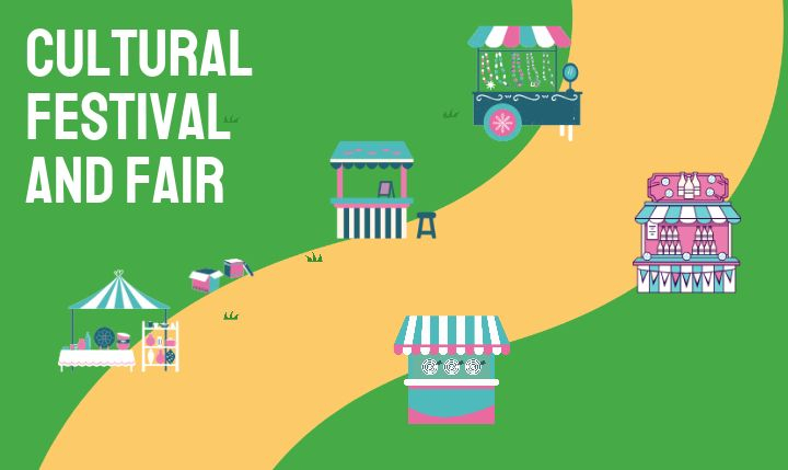 Green Illustrative Colorful Summer Fair Poster (1)