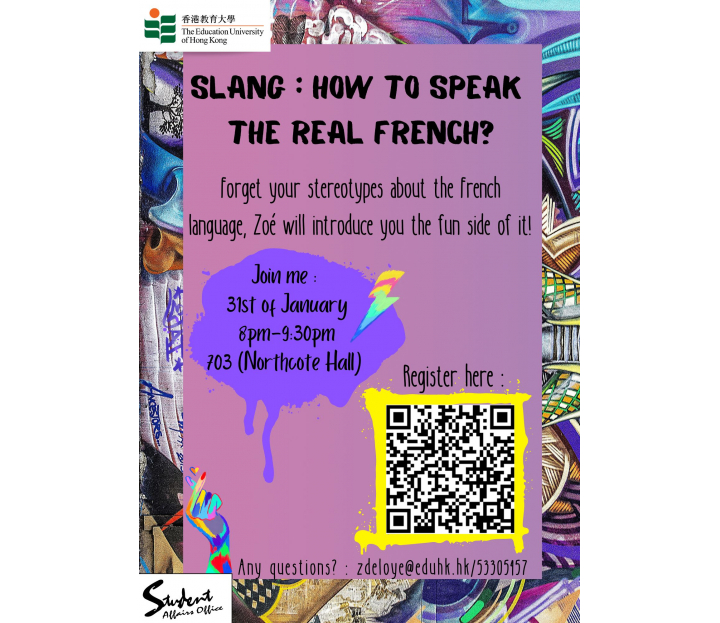 Zoe_Slang  how to speak the real French_poster