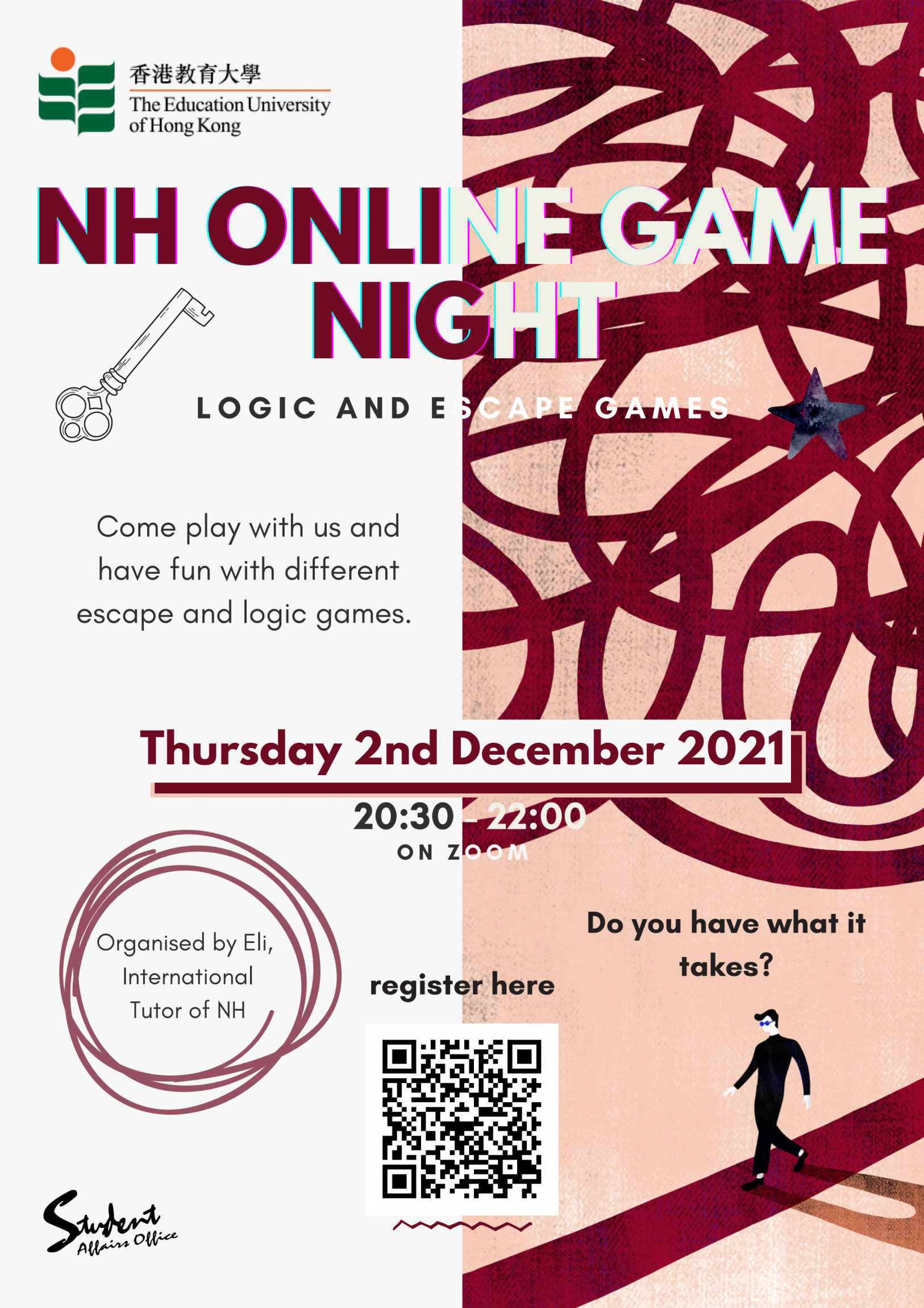Self Photos / Files - Eli_NH Online Game Night_poster_1