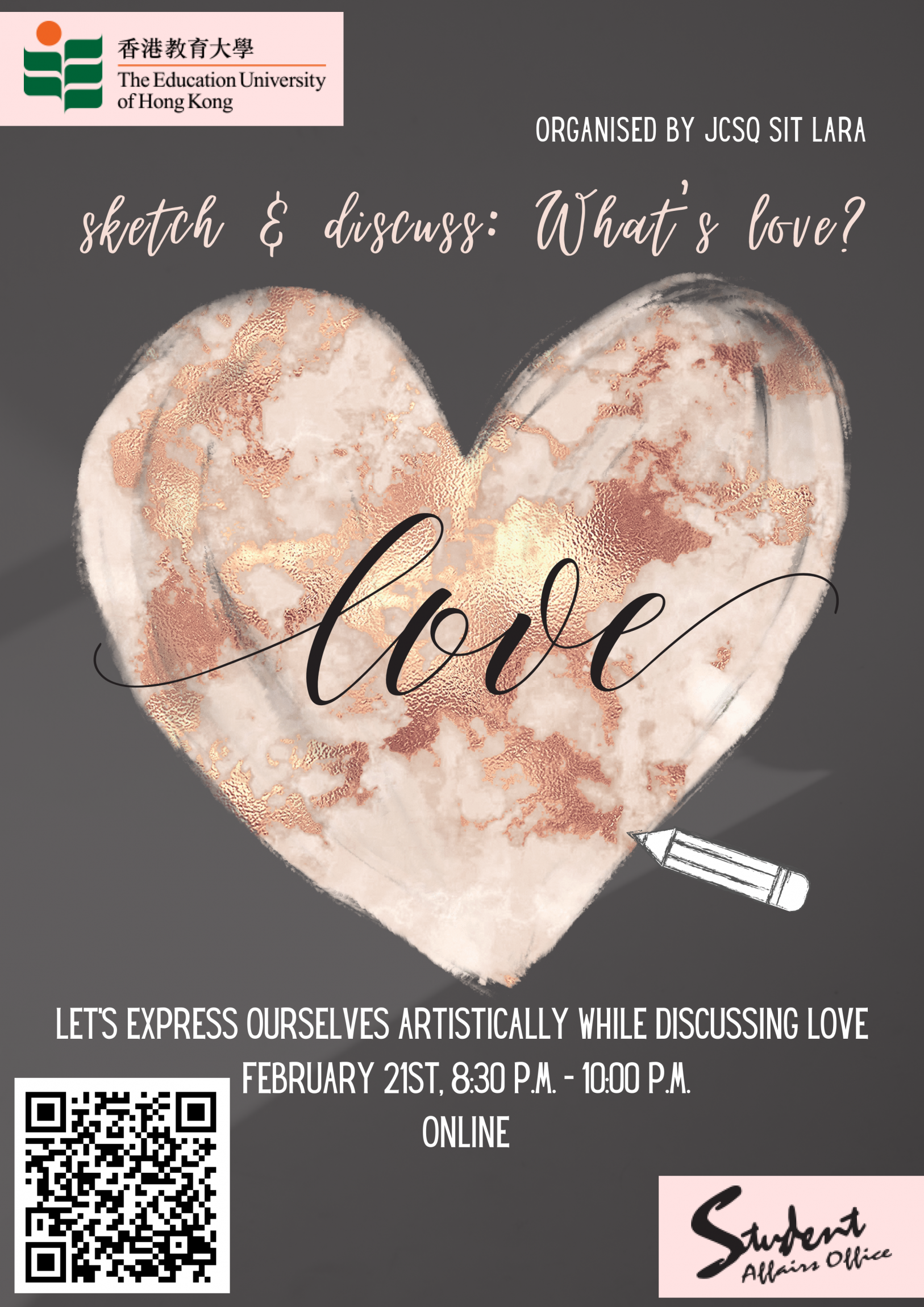 Self Photos / Files - Lara_Sketch & Discuss What's Love Poster 08022022 