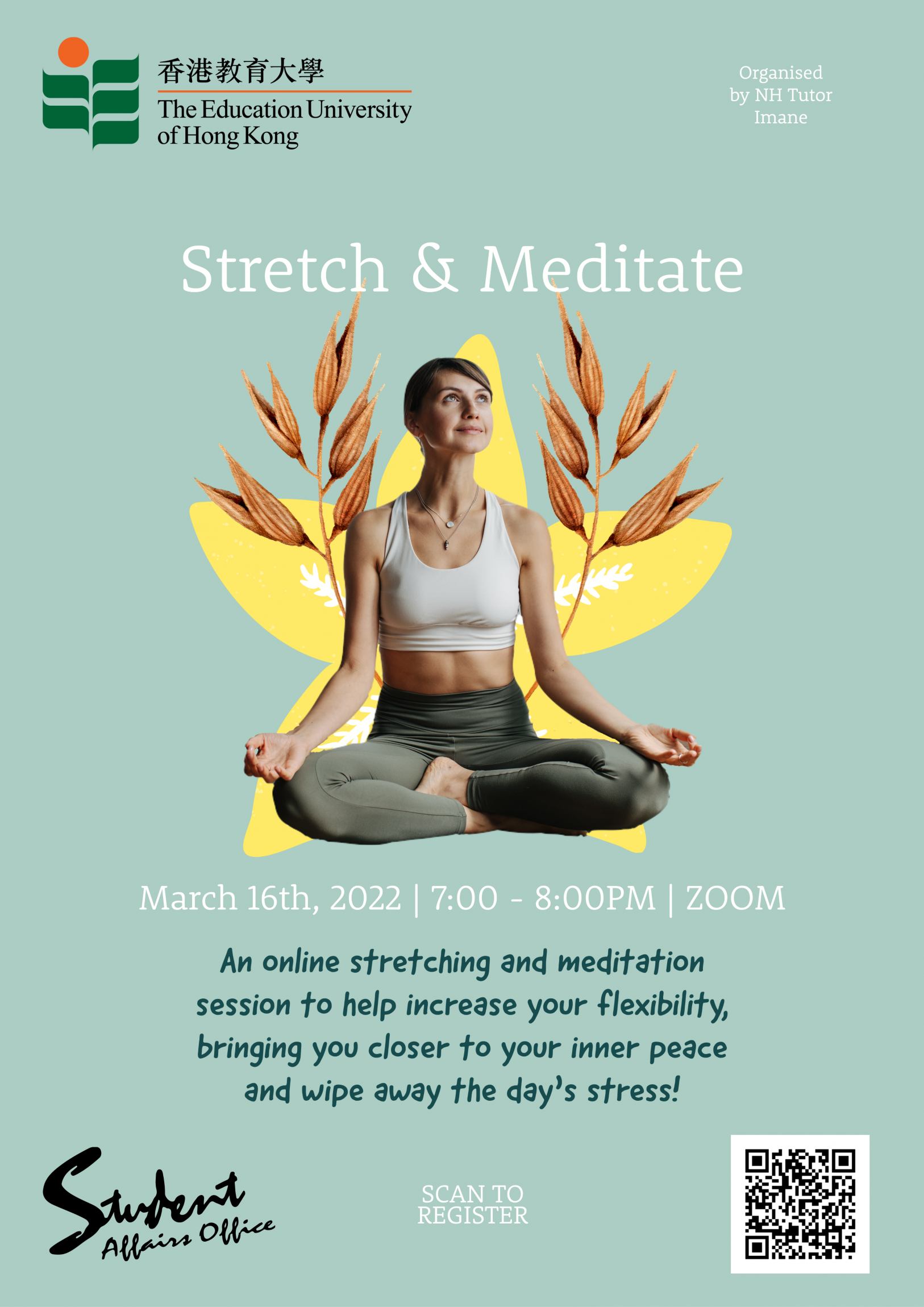Self Photos / Files - Imane_Stretch & Meditate_poster