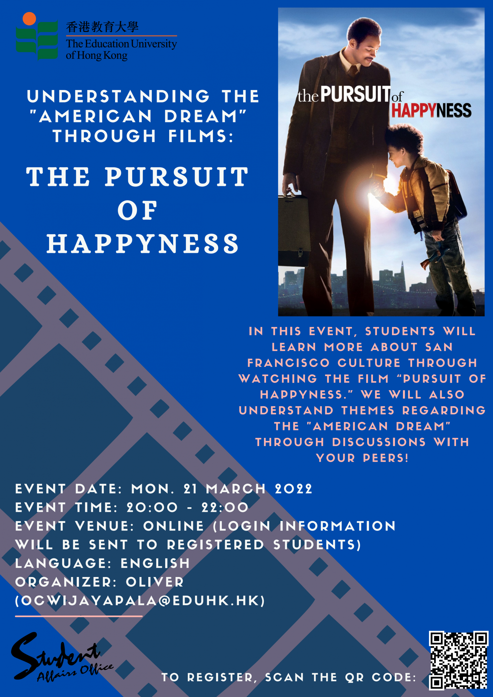 Self Photos / Files - Oliver_Understanding the American Dream through films_poster_1 