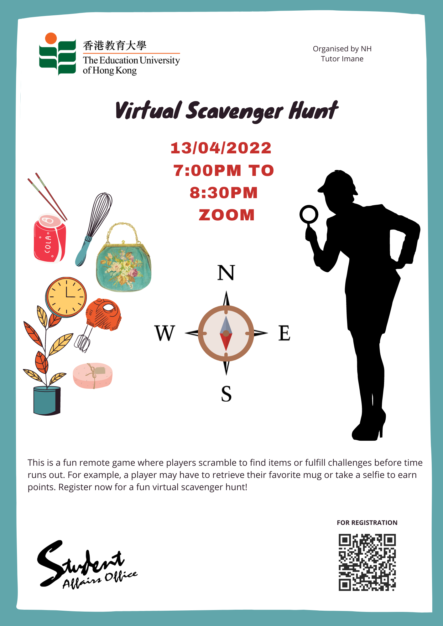 Self Photos / Files - Imane_Virtual Scavenger Hunt_poster