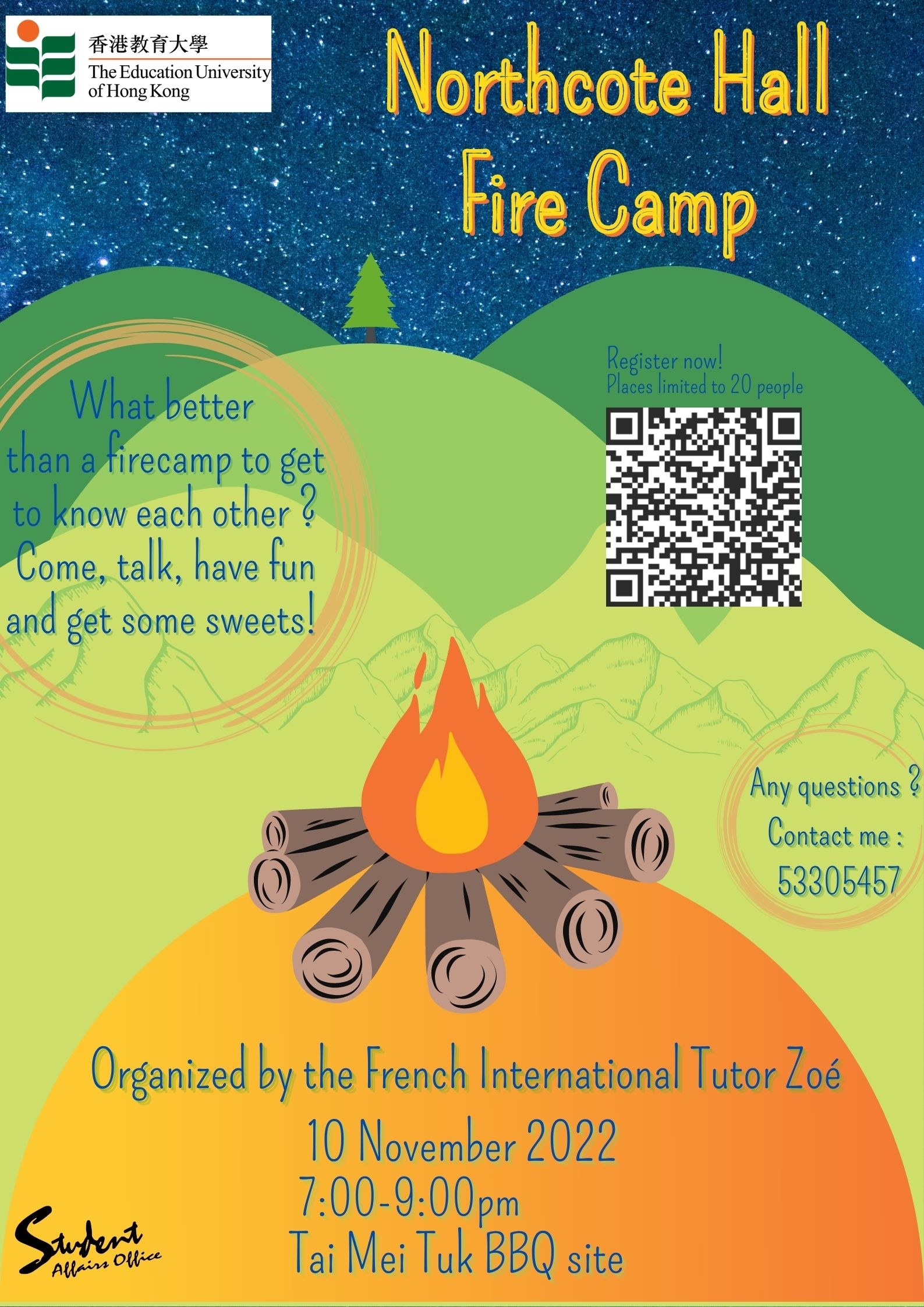 Self Photos / Files - Northcote Hall Fire Camp_poster