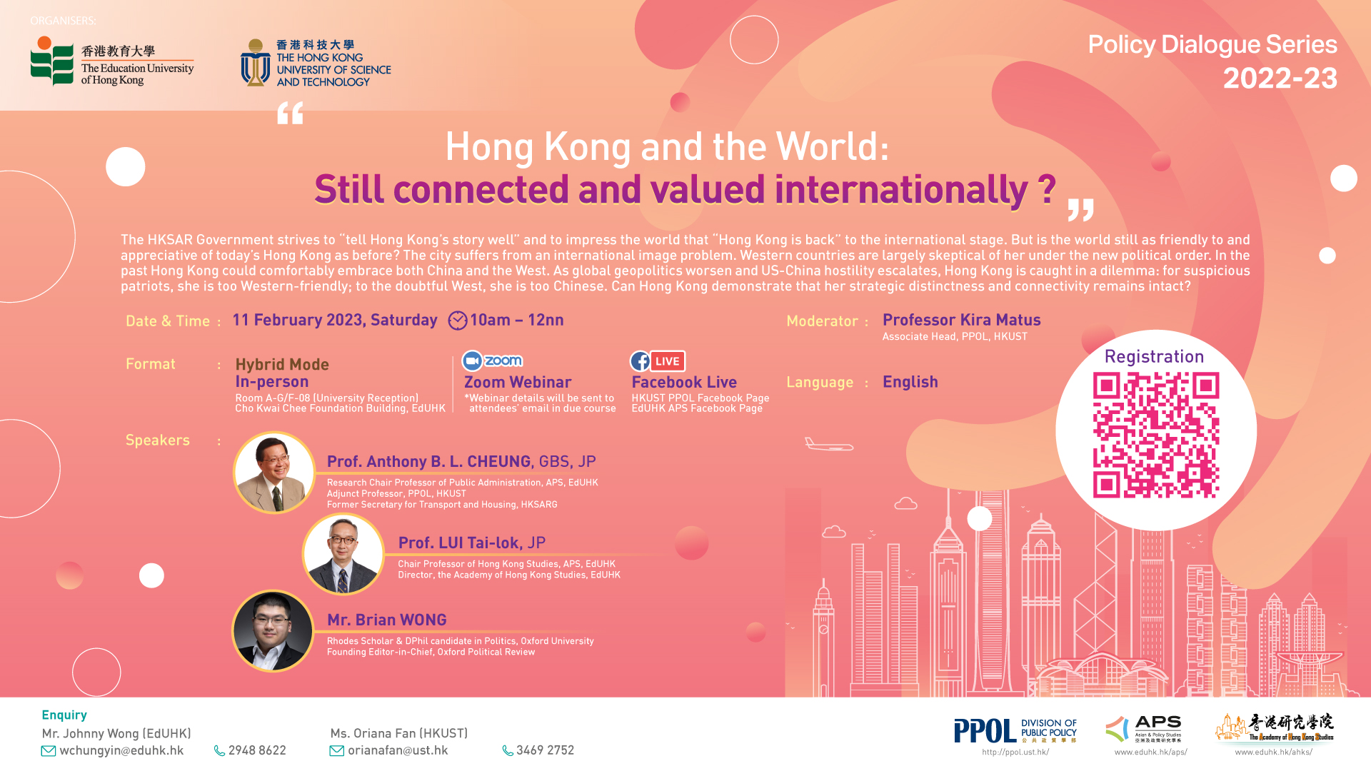 Hong Kong and the World: Still connected and valued internationally?